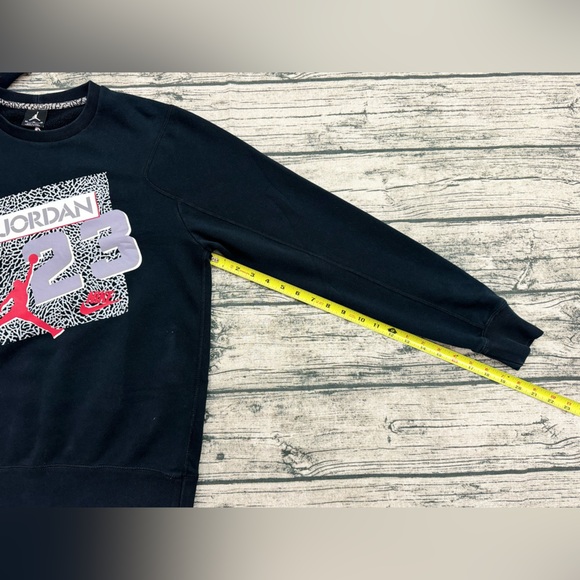 Nike Men's Air Jordan 23 Jump-man Logo Sweatshirt, Black Size Medium - Picture 10 of 13